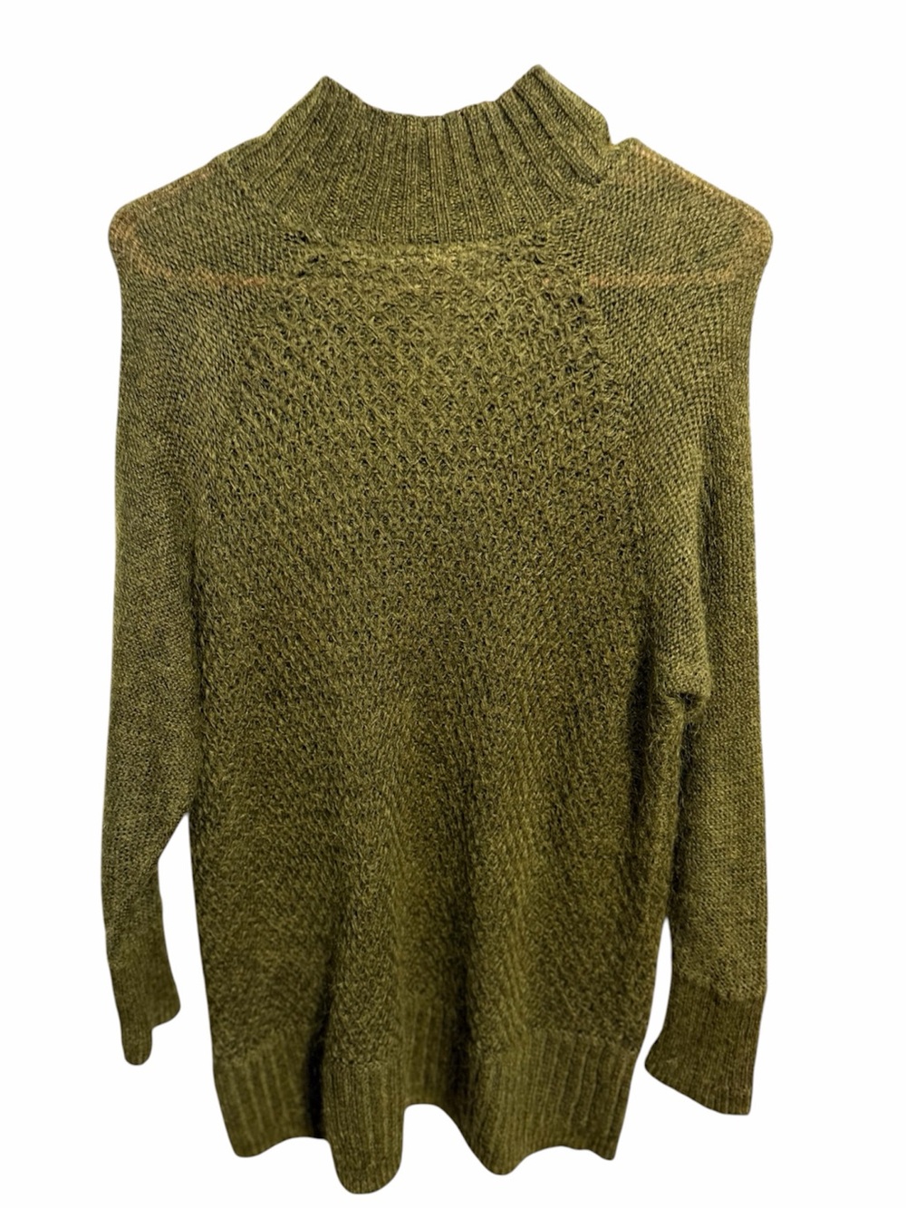 H&M L.O.G.G Olive Green Turtleneck Knit Sweater Size S